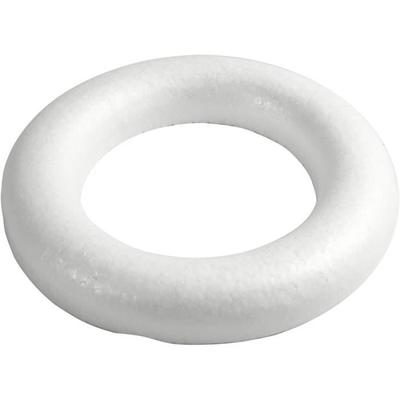 Dekorativer Ring - 30 cm - Polystyrol - Weiß - Innen