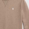 Polo Ralph Lauren Ss24 Solid Logo Pattern Embroidered Crew Neck Long Sleeve Sweatshirt Men Sweatshirt Dark-Gray-Brown MNPOKNI16823462-200