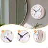 Bathroom Shower Clock Round Wall Hanging,Home Decor with Suction Cup Water Resistant for