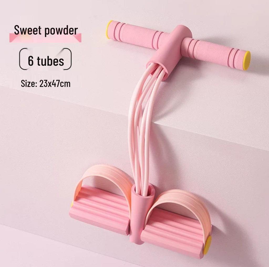 Versatile Foot Pedal Puller: 4, 6, & 8-Tube Slimming Fitness Tool