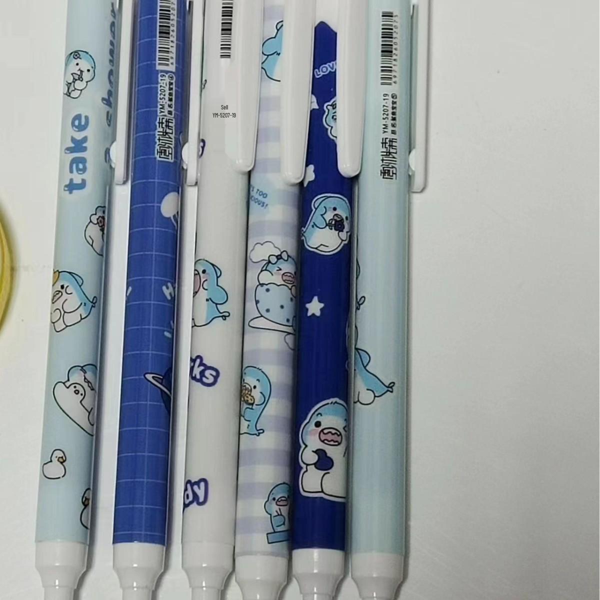 

Нейтральный набор нажимных ручек: Несколько вариантов, черная чернильная ручка на водной основе для студентов и офиса 0.5mm