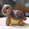 Statue Tortues Œil Grand Size Résine Animal Petite Sculpture Ornement pour Jardin Paysage Décorations et Affichage Bureau Maison