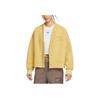 Nike Sportswear Phoenix Fleece Oversize Logo Letter Fleece Cardigan Long Sleeve Jacket Women Jackets Yellow HJ0947-700