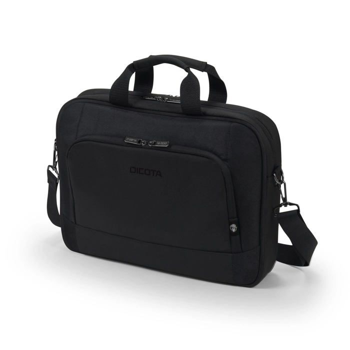 DICOTA Eco-friendly Bag TOP TRAVELLER BASE Black For 15"-15.6" Laptop Ultra Light Padded with High Density Foam Guaranteed