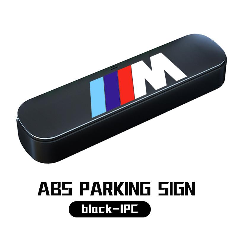 

ABS Car Badge Phone Number Plate Temporary Stop Sign Auto Decoration Accessories For BMW M 1 3 4 5 6 7 Series X1 X3 X4 X5 G20