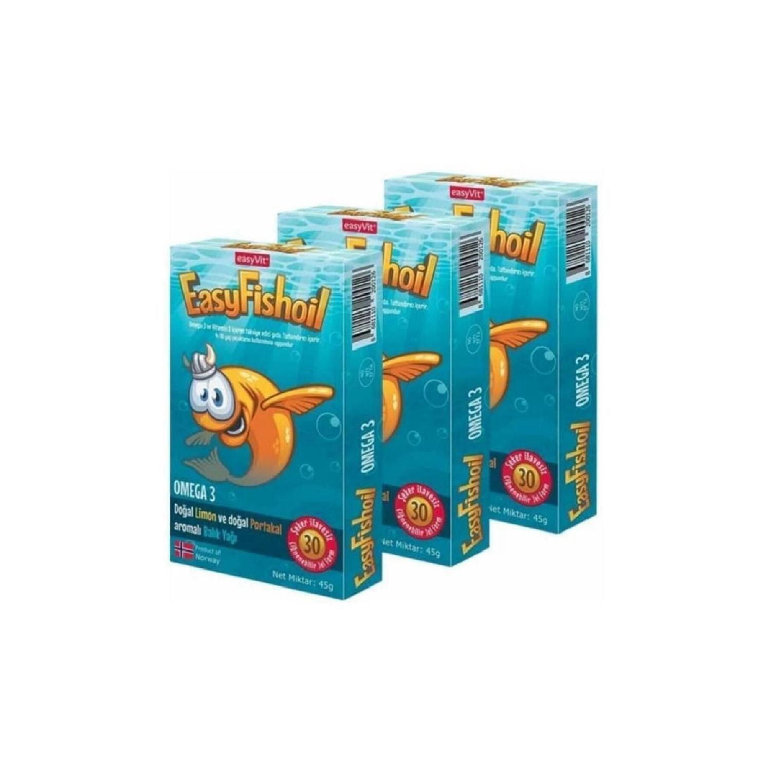 

Easy Fish Oil Oil Omega 3 Fish Oil 30 Gel Tablet X 3 Pieces