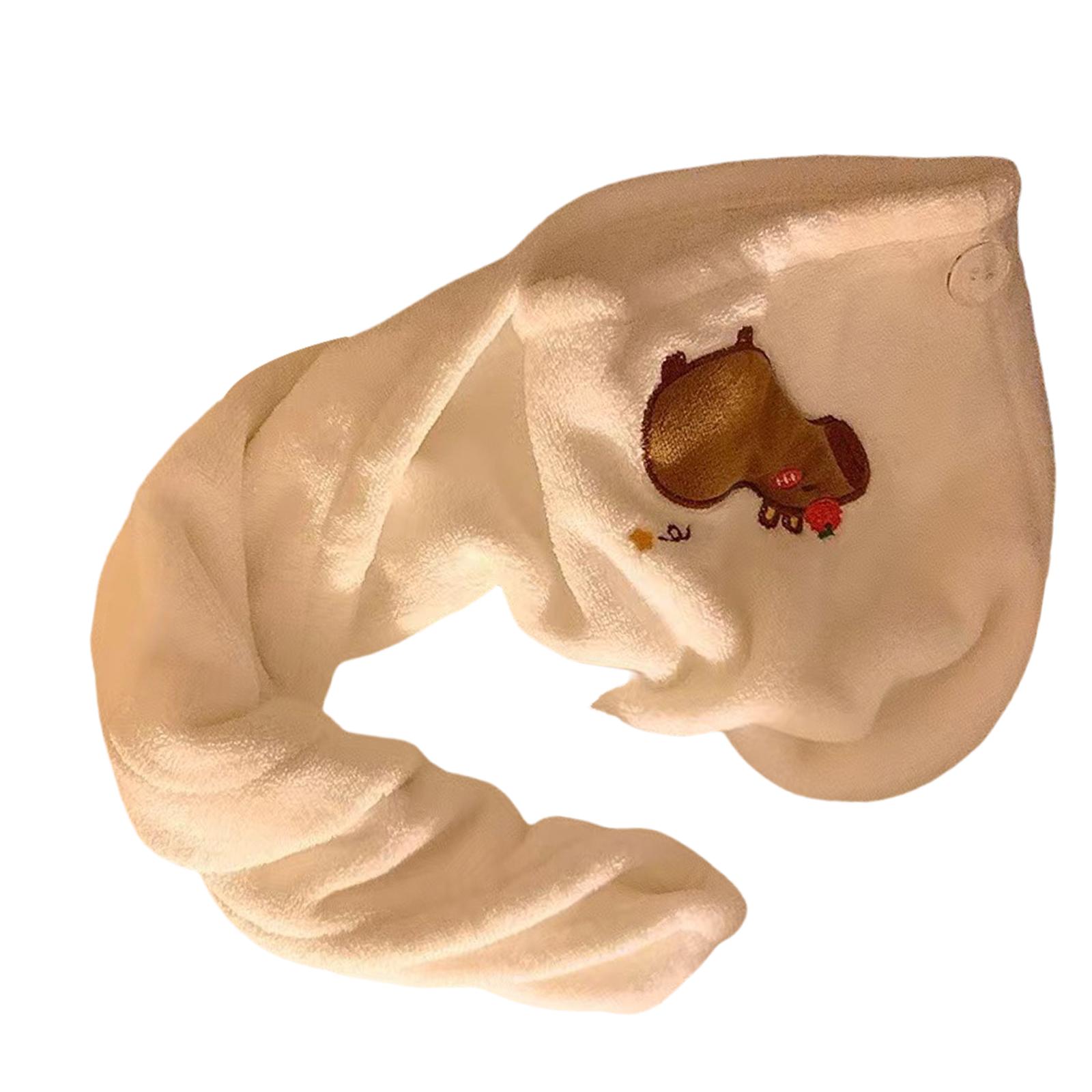 

1 шт. полотенца для волос из микрофибры полотенце для волос тюрбан полотенце с пуговицами тюрбан для волос дети супер впитывающие полотенца для женщин белый