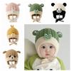 Breathable Toddler's Plush Knitted Hat 6-36 Months Kids Ear Protection Hat  Winter Season