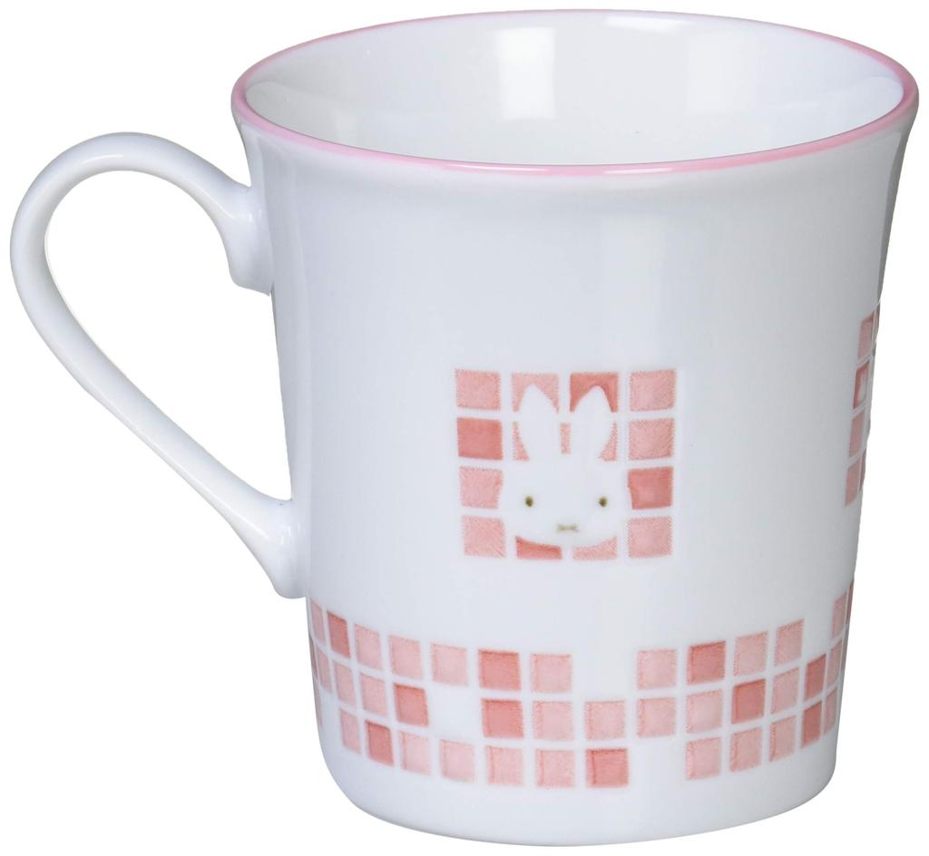 Dick Bruna Mosaic Miffy Pair Mug 260ml Blue Pink 278760 "Miffy Art" (Gift Boxed) &