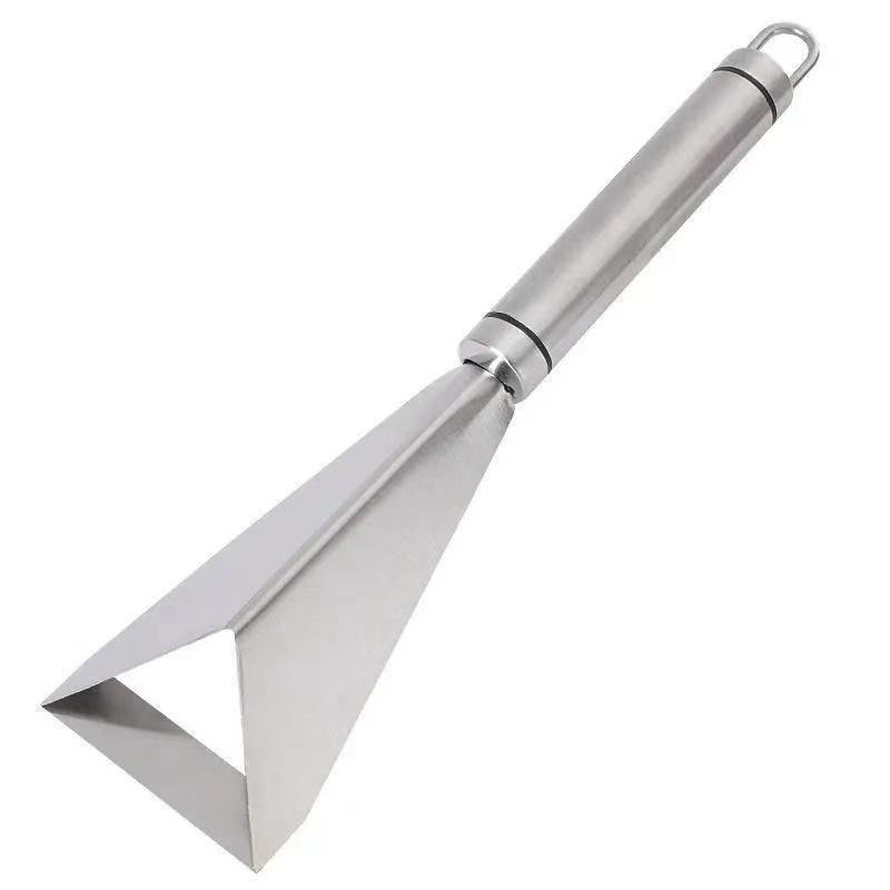 

Фрукты Нержавеющая сталь Необычная фруктовая тарелка Нож Яблоко Треугольный Нож-толкатель Креативная резка Ресторанная тарелка Резка Яблоко Нож-толкатель 1PCS