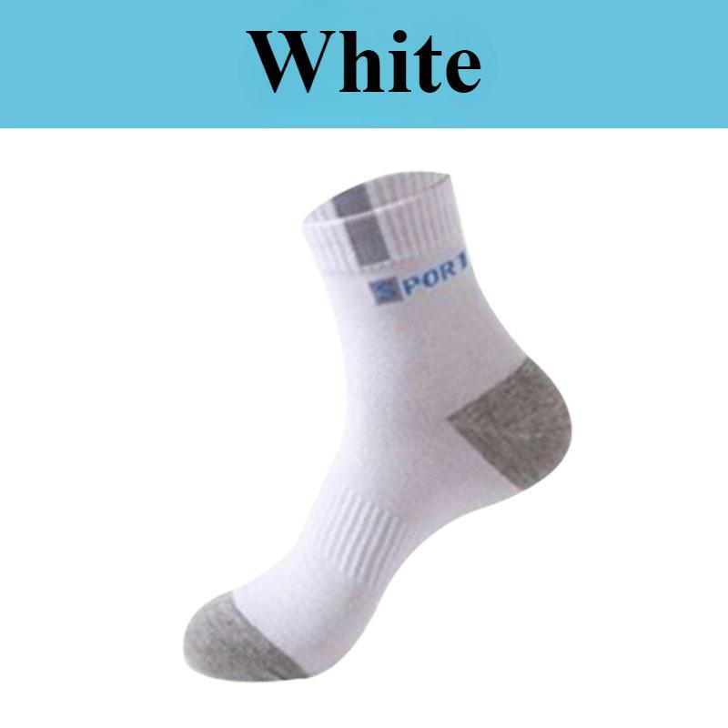 1/5/10/20 Pairs of Sporty Socks - Soft, Breathable and Comfortable for Spring and Autumn