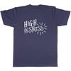 High On Stress Funny Tshirt Unisex Unisex Humor Quote Casual Oversized Short Sleeve Cotton Streetwear Tops