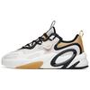 AT91 Skateboard Shoes Men's Low Top Mud Gray/Ivory White/Black/Camel Yellow 112218072-4
