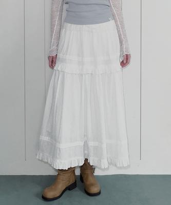 Teuwi Kiren Frill Full Long Skirt
