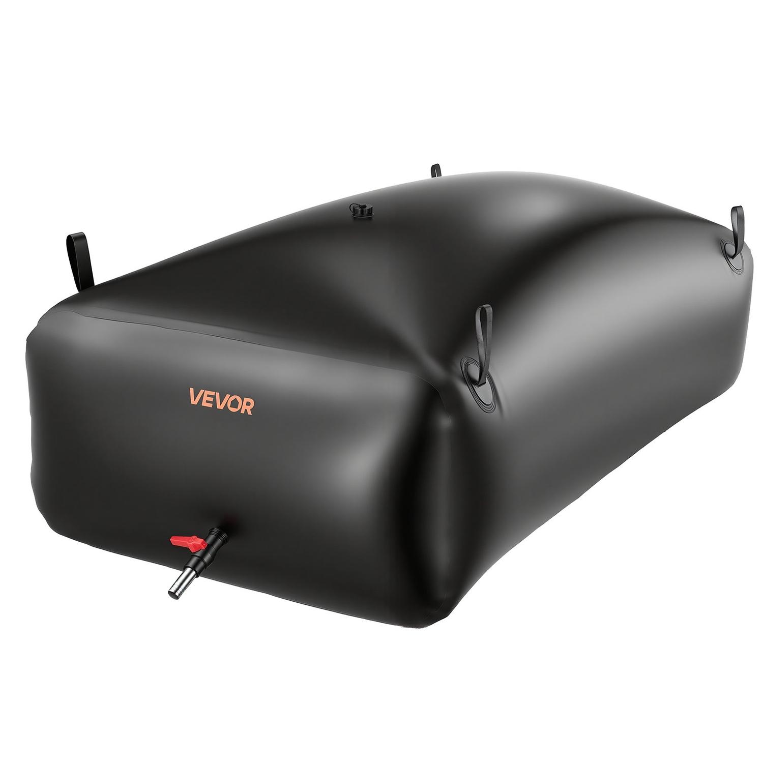 Vessie de stockage d'eau, Sac de stockage d'eau portable et pliable de 1000L, Sac souple résistant à l'usure en PVC 1000D, Réservoirs de camping étanches pour