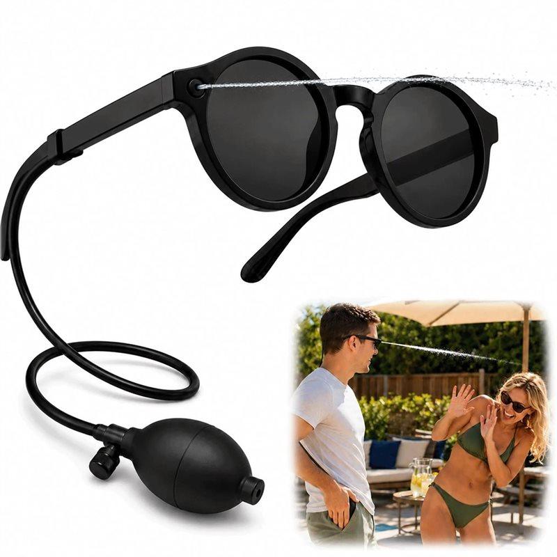 J1UL1N 2Pairs Prank Water Glasses,Hidden Water Shooting Sunglasses For Adults, Refillable Squirt Glasses For Beach Pool Party