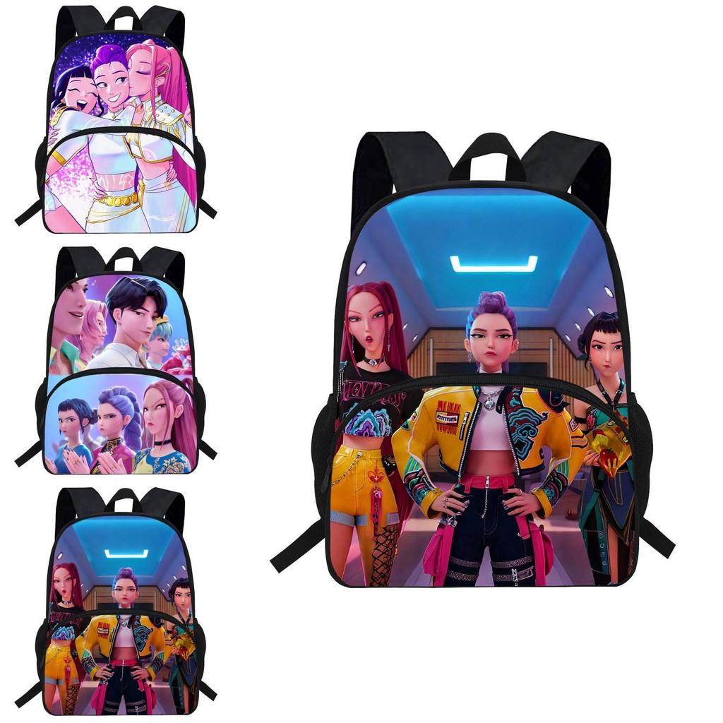 Kpop Demon Hunters Backpack For Kids With Breathable Oxford Fabric And Shock Absorption For School Use
