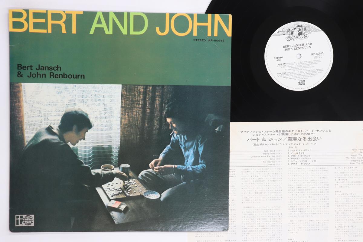 

LP Record BERT JANSCH - Bert And John IRP80943 TRANSATLANTIC 1973 Japan Country/Folk Used