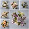 Autumn Chrysanthemum Bouquet - Artificial Flowers for Wedding & Home Decor