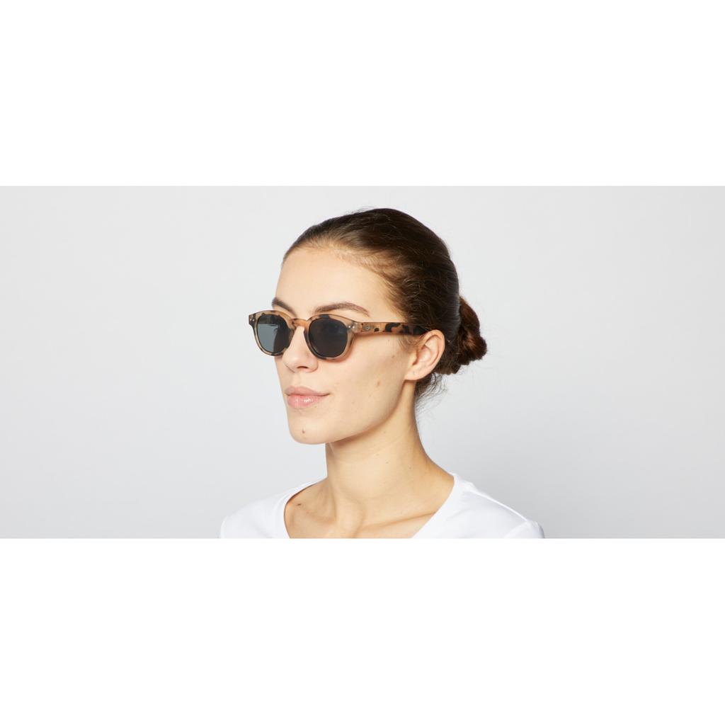 Ijipiji Retro Sunglasses #C Light Tortoise