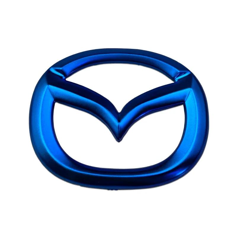 2025 Hot ABS Car Steering Wheel Emblem Cover Stickers for Mazda CX6 CX9 CX7 RX7 MX5 CX5 CX3 Protege Badge Internal Decals Decora