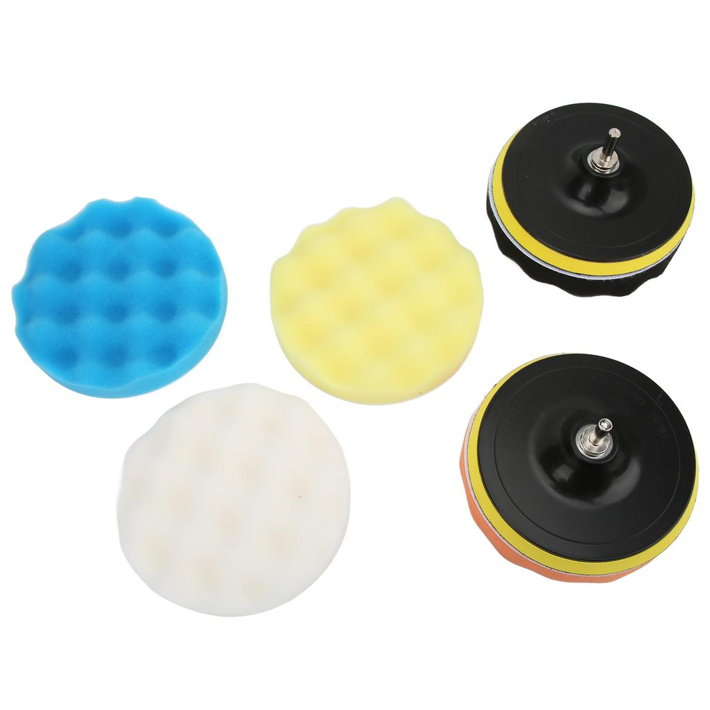 Poleringssvamp Pad Bonnet Set för Tvätt Vaxning Dammning för 5?6-tums pneumatiska elektriska polermaskiner
