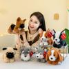 Plush Toy Fluffy Puppy Soft Doll Stuffed Doll Corgi Dog Plush Toy Birthday Gifts