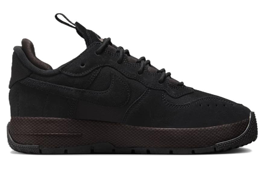 Nike Air Force 1 Wild Low Black Velvet Brown Women's FB2348-001
