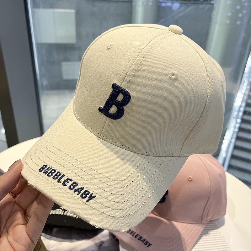 Spring and Summer Embroidery Letter Hat Men and Women Korean Style Fashion Sun Protection Baseball Hat Duck Tongue Couple