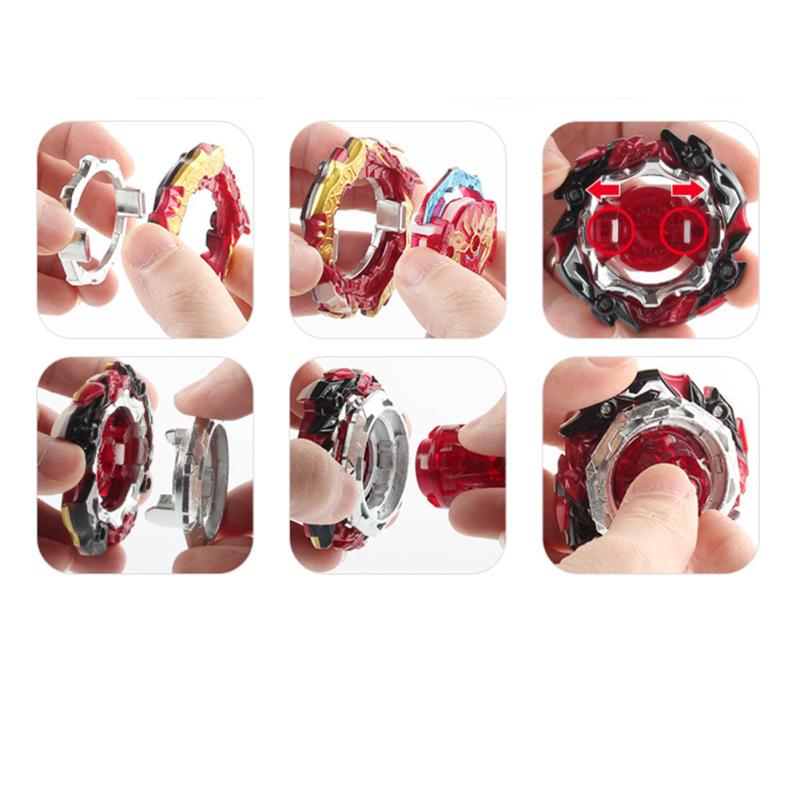 Crianças explosão giroscópio transformação esquerda direita giroscópico compacto giroscópio ótimo presente para crianças.