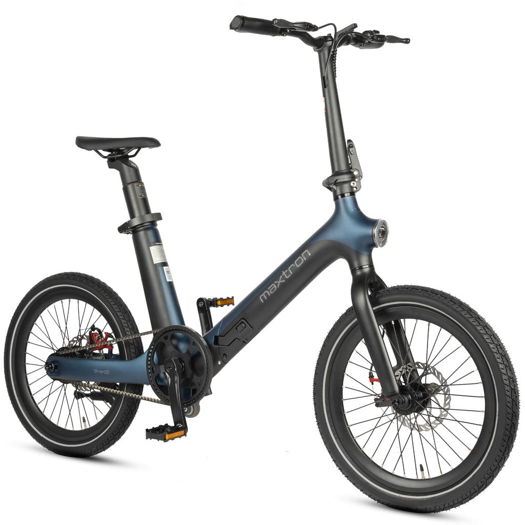 MAXTRON Smart-30 20" Składany Rower Elektryczny ze Wspomaganiem, Bateria 36V 9.6Ah, Moc 250W, z maksymalnym zasięgiem do 50 km.