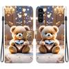 Handmade PU Leather Flip Case for Samsung Galaxy A15 4G/5G (A155F/A156B/A156E)- Anti-Slip Shockproof Cover with Wrist Strap & Heart/Rose Cat Designs