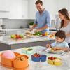 Leak-proof Snack Containers Food Grade Meal Prep Container Divided Fresh-Keeping Box  School Lunch
