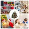 Tabletop Christmas Tree 18 Inch Seasonal Decor With LED Light Artificial Mini Christmas Tree For Office Home Bedroom Living Room