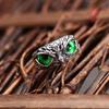 Mother's Day Jewelry Gift Statement Ring Open Adjustable Owl Eye Vintage Ring