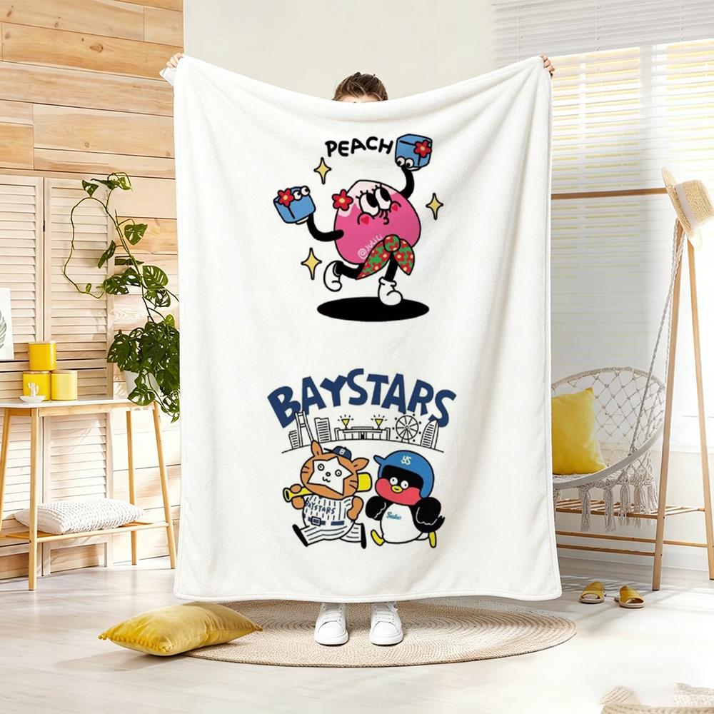 Drawing R-Retro Cartoon Badge Style Throw Soft Warm Throw Blanket for Bedroom Living Room Bed Travel Camping Picnic Gift