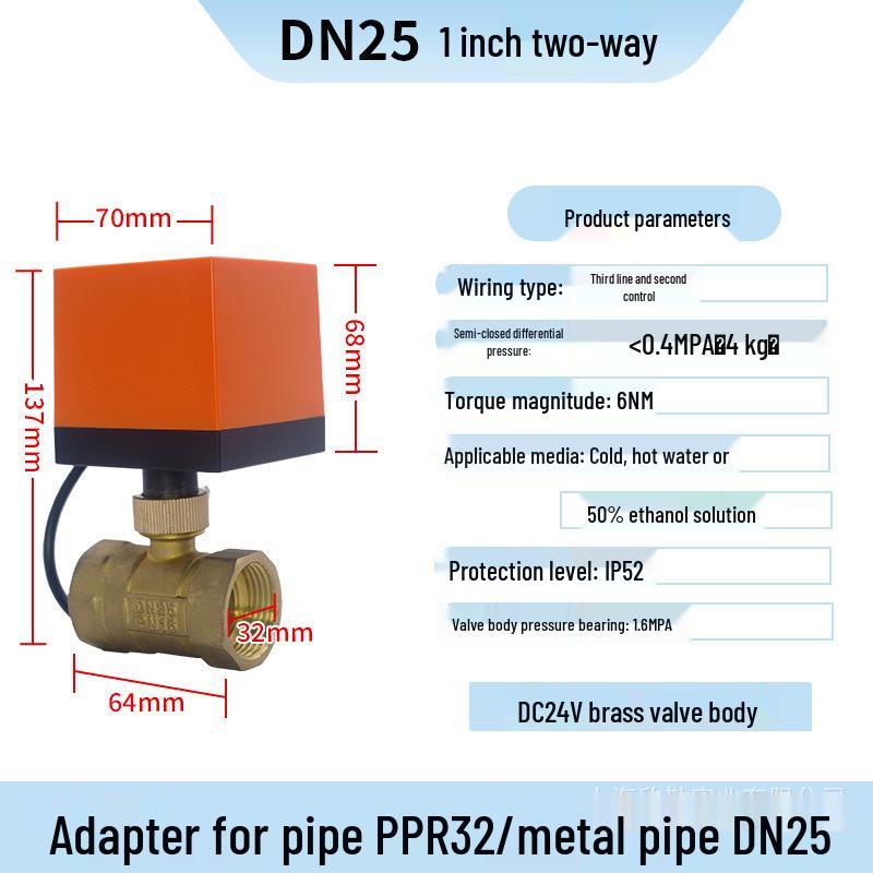 Zweiwege Messing Elektromagnetisches Solar-HVAC-Ventil: Temperaturregelung, Normalerweise offen/geschlossen, Zwei-/Draht-Kugelhahn.