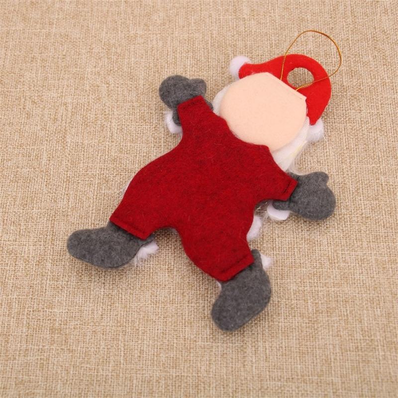 4 Pcs Bear Santa Pendant for Holiday Party Decorations Hanging Ornament Christmas Tree Ornament