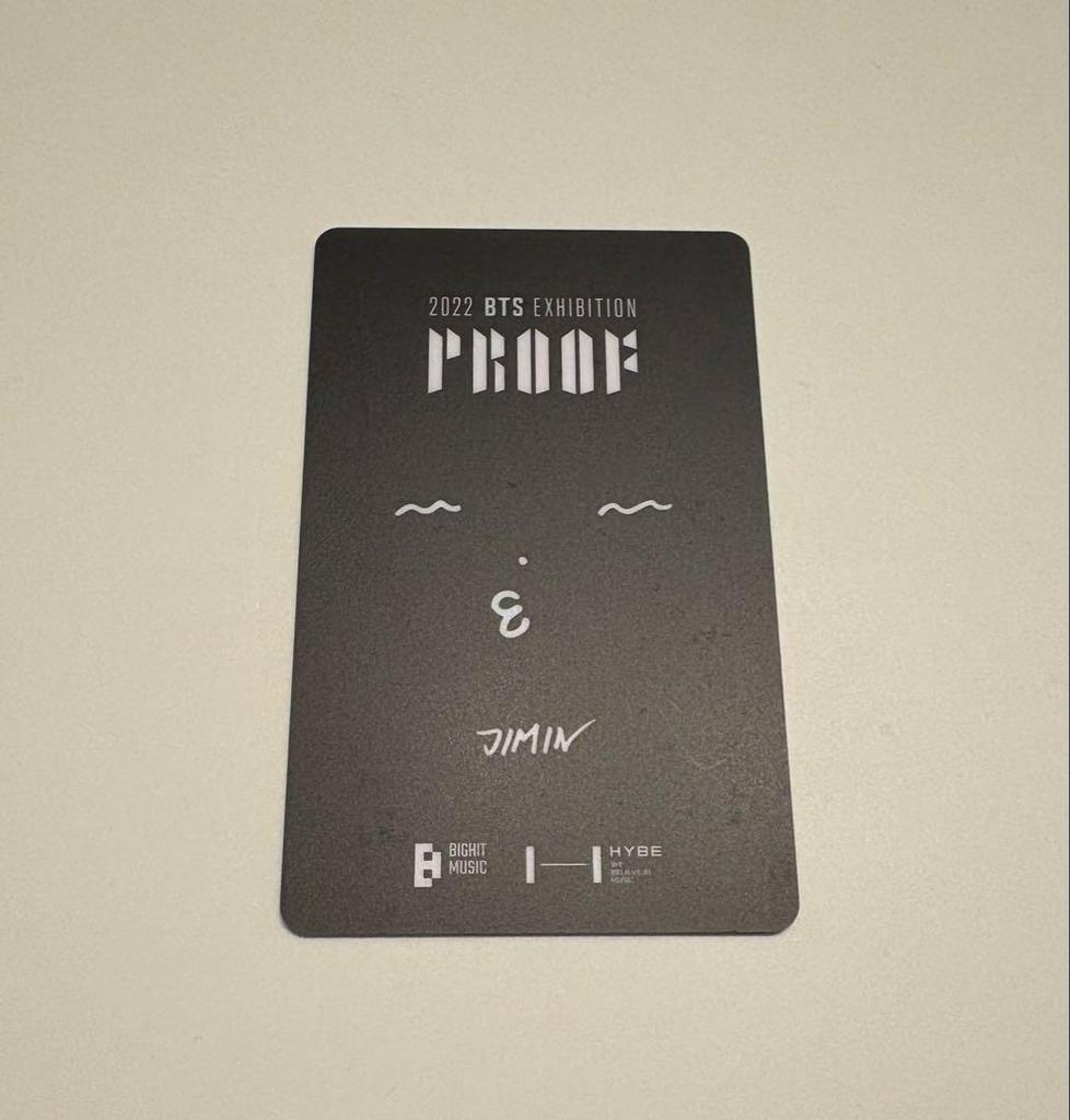[USED] BTS 2022 PROOF JIMIN Bonus Trading Card
