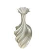 Nordisch Weiß 3D-gedruckte Kunstvase für Blumen - Dekoratives & Kreatives Ornament