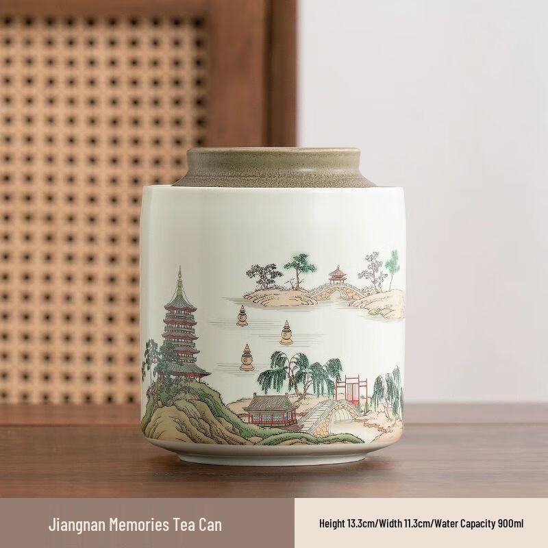 Китайская ретро керамическая чайница