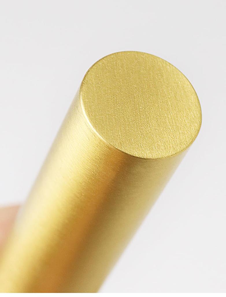 VIEAURA Brass Incense Container, Portable, Compact Cylindrical Incense Holder for Storage and Use at Graves and Buddhist Altars (11.5cm)