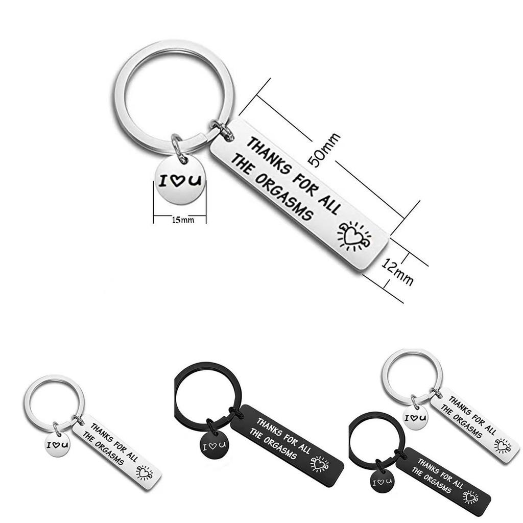 Steel Versatile Stainless Keychain Thanks For All The Orgasms Excellent Gift For Holidays Festivals And