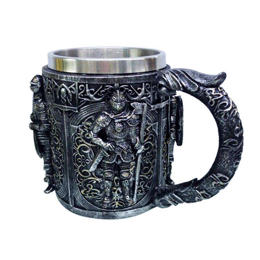 Cana 3D Craniu din Oțel Inoxidabil - Cană Creativă Cadou cu Cap de Fantomă din Rășină pentru Halloween