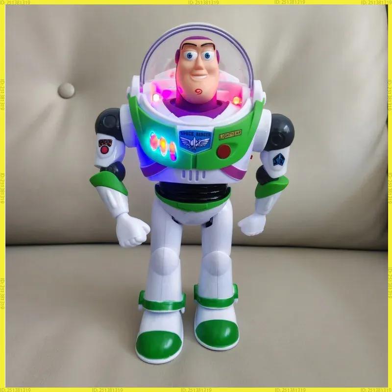 Pixar Toy Story 4 Buzz Lightyear Electric Walking Light Robot Action Figure Doll Kids Festival Gift For Children Aged 3+