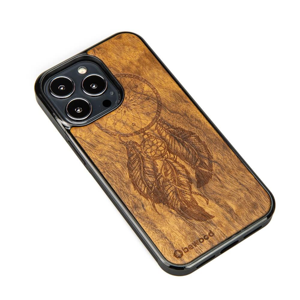 Wooden Case for iPhone 13 Pro Dreamcatcher Imbuia