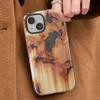 Soft Cover Capa Phone Case for Apple iPhone 17 Pro Max 15 14 16 Plus 16e 12 Air 11 XS XR 13 Retro Rust