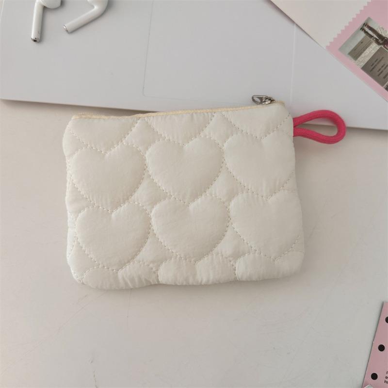 

410121 Quilted Sanitary Bag Candy Color Storage Bag Mini Portable Menstrual Sanitary Napkin Change Bag
