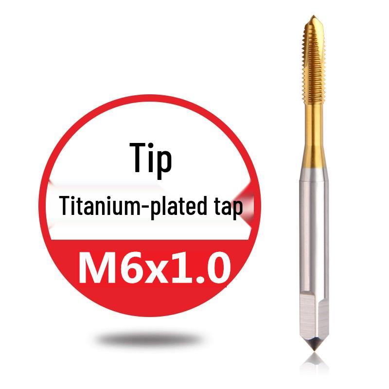 Titanium-Plated Spiral Flute Blind Hole Taps Set (M3-M20)