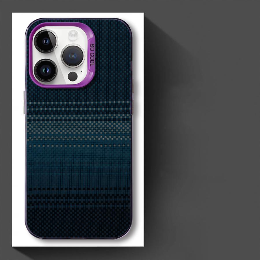 Cool Carbon Fiber Pattern Case for iPhone 17 Pro Max 16 15 11 12 Pro Air 14 Plus 13 Phone Cover